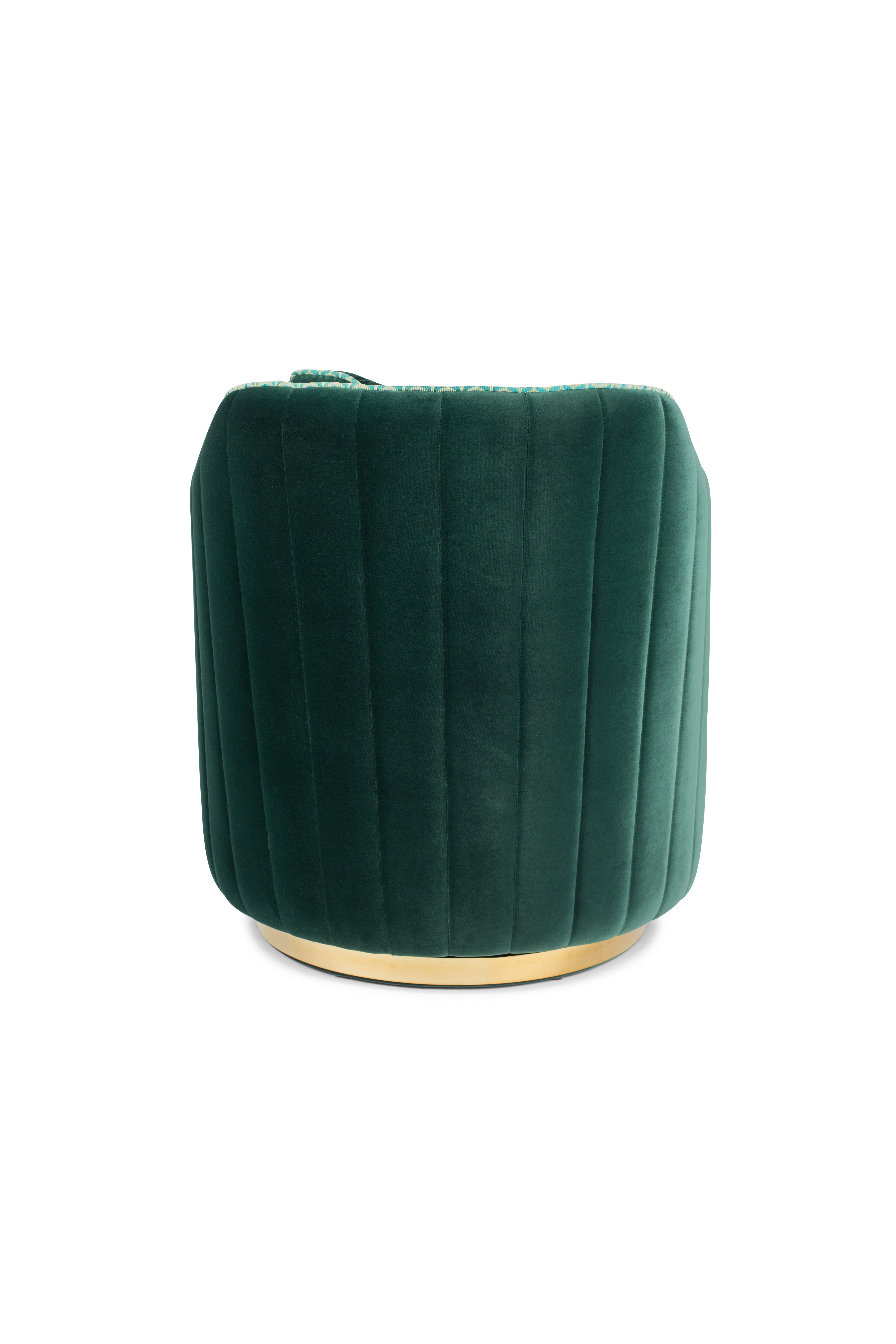 Bold Monkey Sassy Granny Dark Green Velvet Armchair